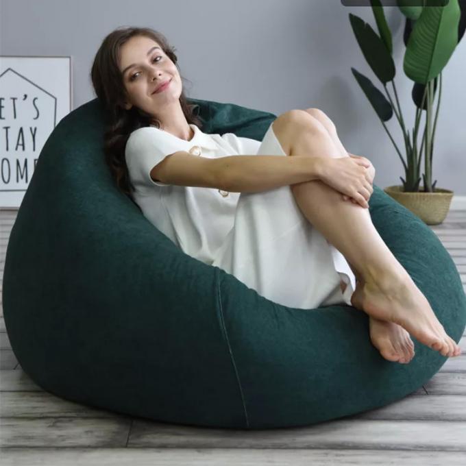 Outdoor 7Ft Saco de feijão gigante cadeira de salão Macia Falsa Pele Tecido EPS preencher 14
