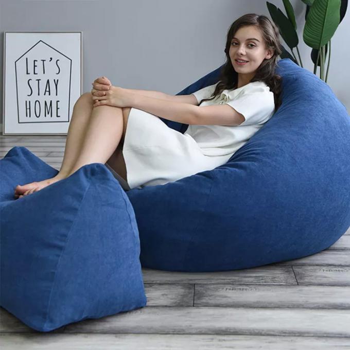Outdoor 7Ft Saco de feijão gigante cadeira de salão Macia Falsa Pele Tecido EPS preencher 15