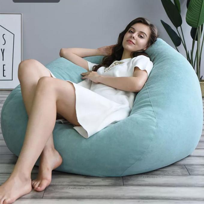 Outdoor 7Ft Saco de feijão gigante cadeira de salão Macia Falsa Pele Tecido EPS preencher 17
