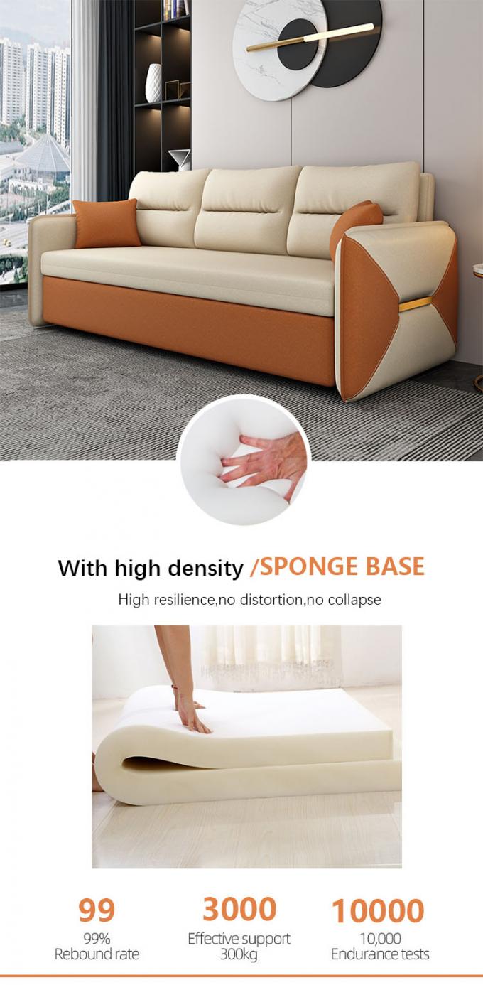 Mobiliário de sala de estar Sofá conversível Cama Loveseat Sleeper Cobertura de tecido 3