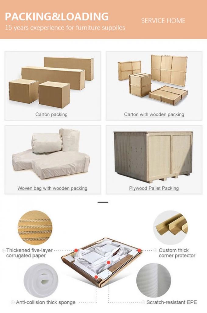 Mobiliário de sala de estar Sofá conversível Cama Loveseat Sleeper Cobertura de tecido 10