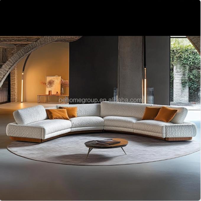 Sofá de sala de estar minimalista Design de moda italiano para relaxamento e conforto no lazer 3