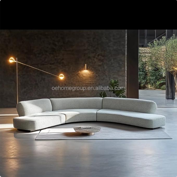 Sofá de sala de estar minimalista Design de moda italiano para relaxamento e conforto no lazer 5