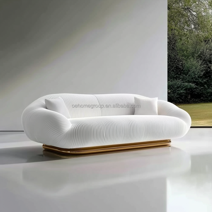 2 Sofás Italianos Reclináveis para Casa, Móveis, Design Moderno, Luxo, Sala de Estar 2