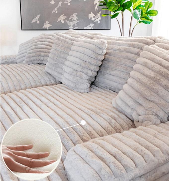 Sofá Chaise Lounge Loveseat Moderno em Tecido de Veludo Cotelê para Sala de Estar Contemporânea com Entrega Porta a Porta 7