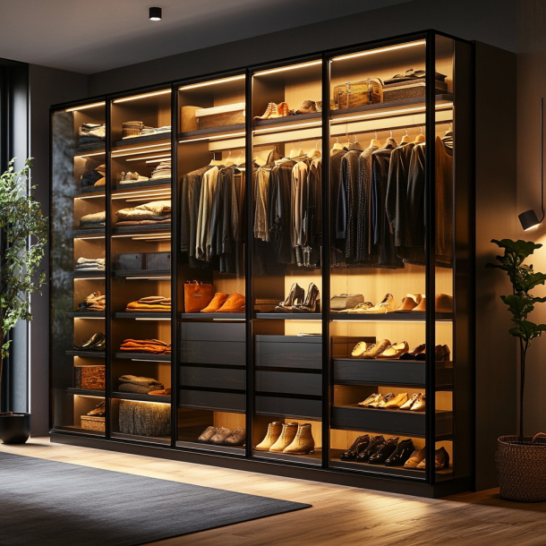 Mobiliário de Guarda-Roupa de Madeira Extensível para Design de Quarto Moderno em Foshan 2