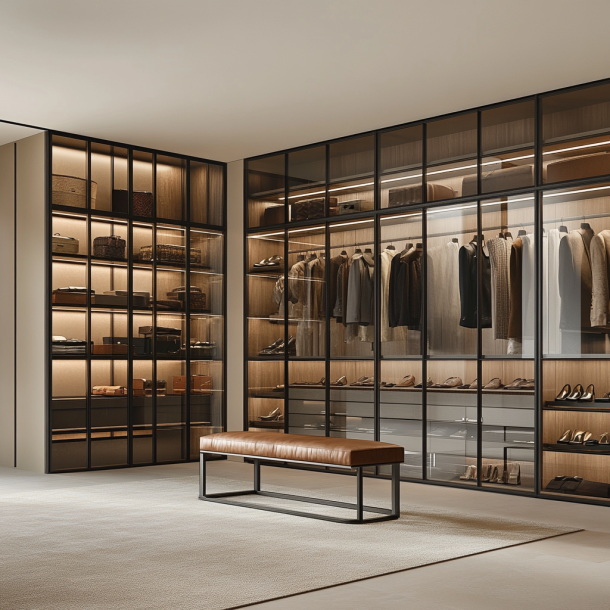 Mobiliário de Guarda-Roupa de Madeira Extensível para Design de Quarto Moderno em Foshan 1