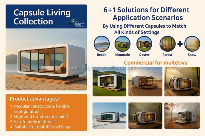 Sistema Inteligente Acampamento ao ar livre Casa Cabana Espaço Casa Móvel Espaço Espaço de Sala Prefabricado 1