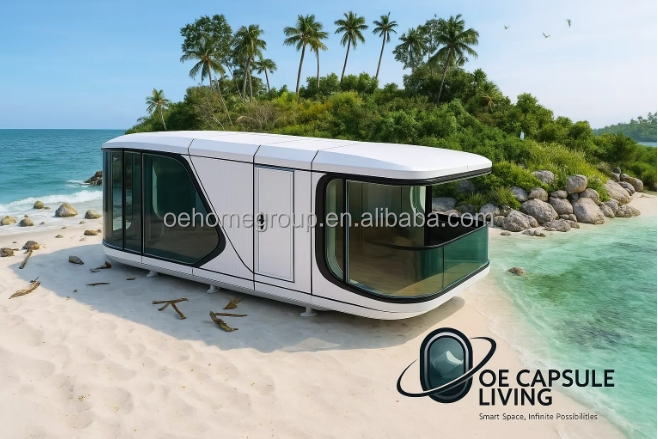 Casa Contêiner Cápsula Espacial para Dormir - Conceito Futuro 6