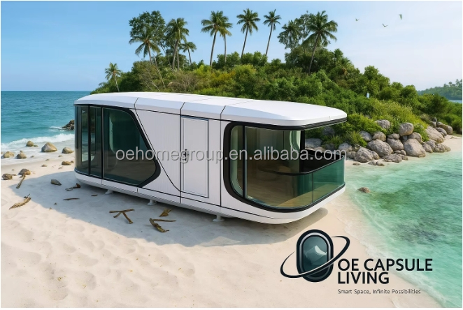 Casa Contêiner Cápsula Espacial para Dormir - Conceito Futuro 7