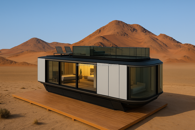 Villa Cápsula Casa Móvel Hotel Cápsula Pequena Casa Moderna Modular Casas Pré-fabricadas Casa Cápsula 7
