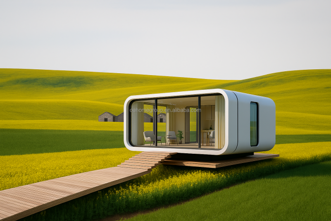 Cápsulas de escritório privadas modulares OEM ODM à prova de som para jardim exterior e quintal 4