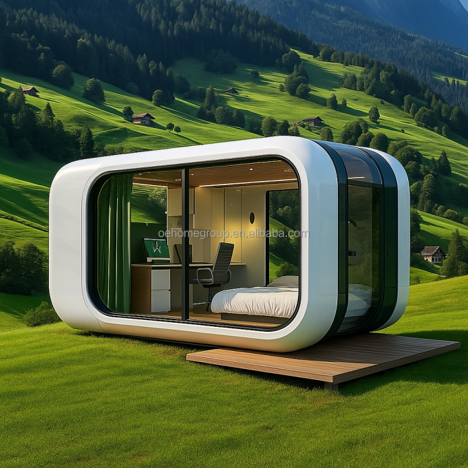 Cápsulas de escritório privadas modulares OEM ODM à prova de som para jardim exterior e quintal 5