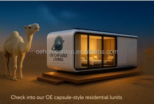 Villa Cápsula Casa Móvel Hotel Cápsula Pequena Casa Moderna Modular Casas Pré-fabricadas Casa Cápsula 4