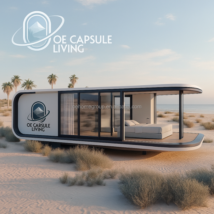Casa Dormir Hotel Casa Contêiner Natureza Resort Construção de Aço Pré-fabricada Para Famílias 4