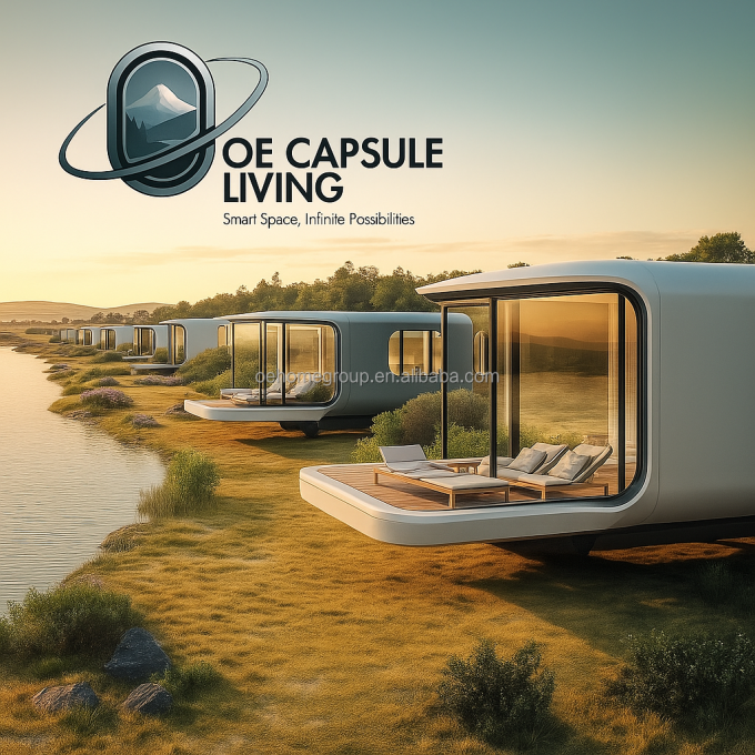 Casa Dormir Hotel Casa Contêiner Natureza Resort Construção de Aço Pré-fabricada Para Famílias 6