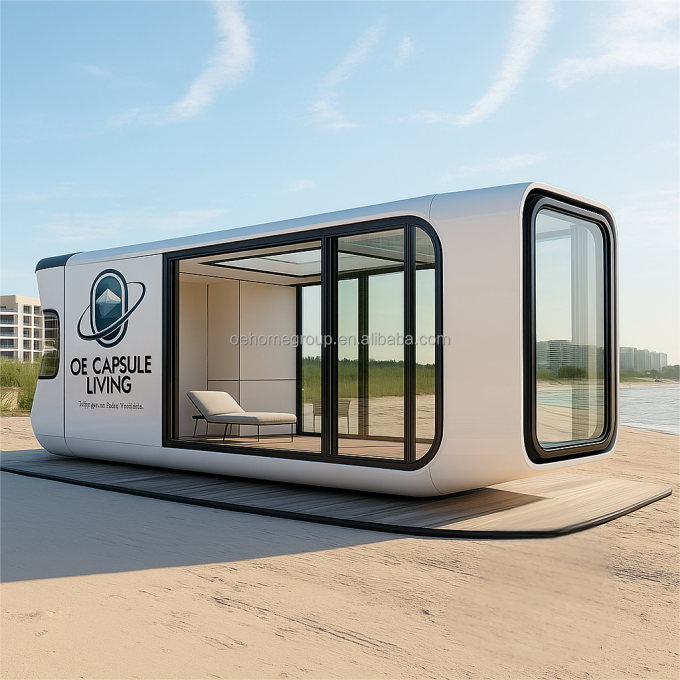 Casa Dormir Hotel Casa Contêiner Natureza Resort Construção de Aço Pré-fabricada Para Famílias 7