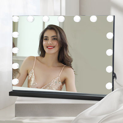 Beleza Pessoal LED Hollywood Vanity Lights Recarregável Espelho Touchscreen