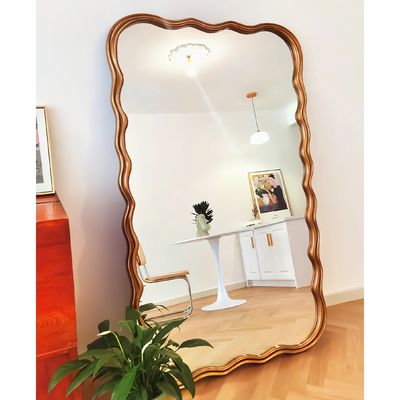 Comprimento do piso personalizado Espelho de piso de grande porte Estrutura de madeira 71x32