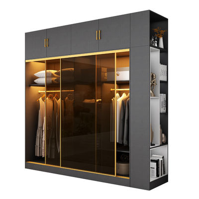 Armário moderno de madeira porta deslizante armário quarto armário com madeira fabricada E1
