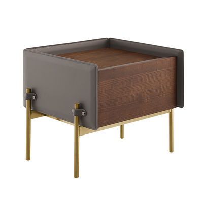 Mesa de noite de aço maciço de pernas altas Armário de armazenamento simples e moderno para mini quarto