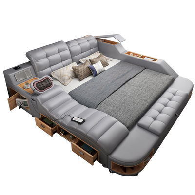 ISO9001 Plataforma de tamanho King Queen Quadro de cama Mobiliário multifuncional de quarto