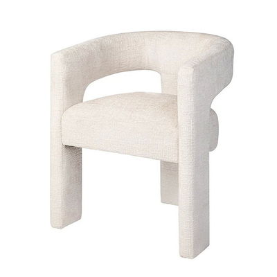 Eco-friendly Madeira Branca Sherpa Accent Chair para Sala de Jantar