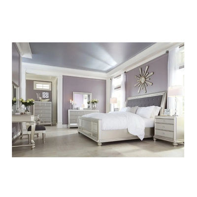 ODM Espelho de quarto conjunto rei de tamanho completo plataforma cama móveis de casa