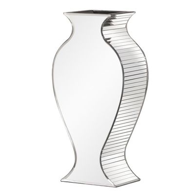 Planta de vaso de diamante de piso espelhado e alto cristalino para casamento
