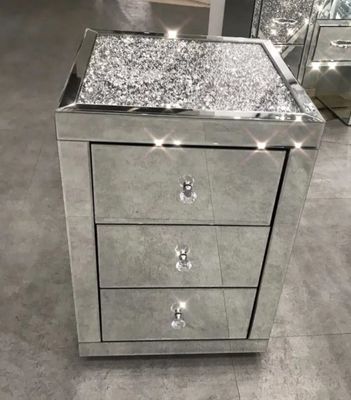 Armário de console de móveis de espelhos personalizados 2 3 Caixa mesa de cama