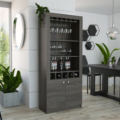 Armazém de vinhos de luxo de esquina para sala de estar Bar Display de cozinha Vidro Móveis modernos