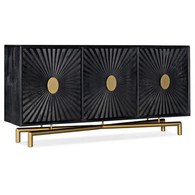 Armário de buffet personalizado de 40 polegadas TV preto Lato de mesa Material MDF