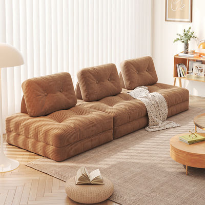 Sofá-cama reclinável convertível Tatami com tecido de veludo