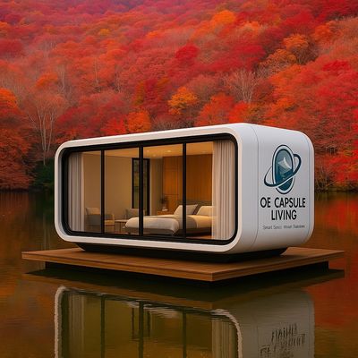 40 Fthotel Prefabricado Modular Casa Capsula Espacial de Aço Container Móvel Casas Com Banheiro Para 5 Pessoas Quarto
