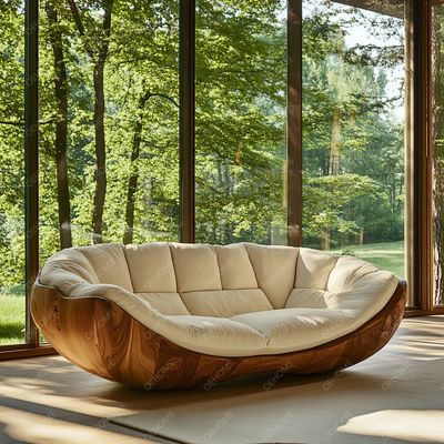 Conjunto de Sofá Moderno Personalizavel com Arte de Sala Simples Pernas de Madeira E Esquina Para Criar Uma Atmosfera Relaxante