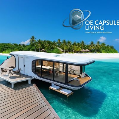 Casa Contêiner Cápsula Espacial para Dormir - Conceito Futuro