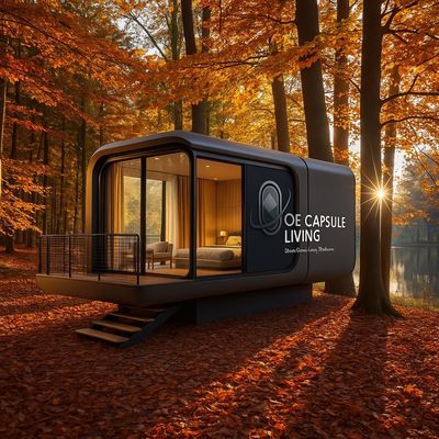 Casas modulares pré-fabricadas de luxo Holiday Resort Hotel Apple Cabin Capsule House