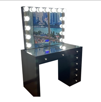 Comércio de roupas de quarto maquiagem mesa vestiário secretária com espelho menina cosmética vaidade