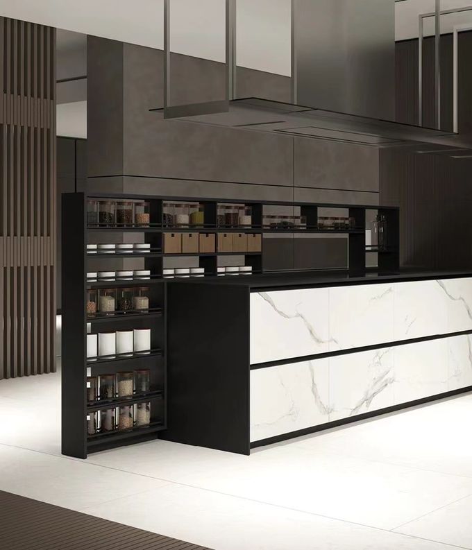 Armários de cozinha modular de madeira 1
