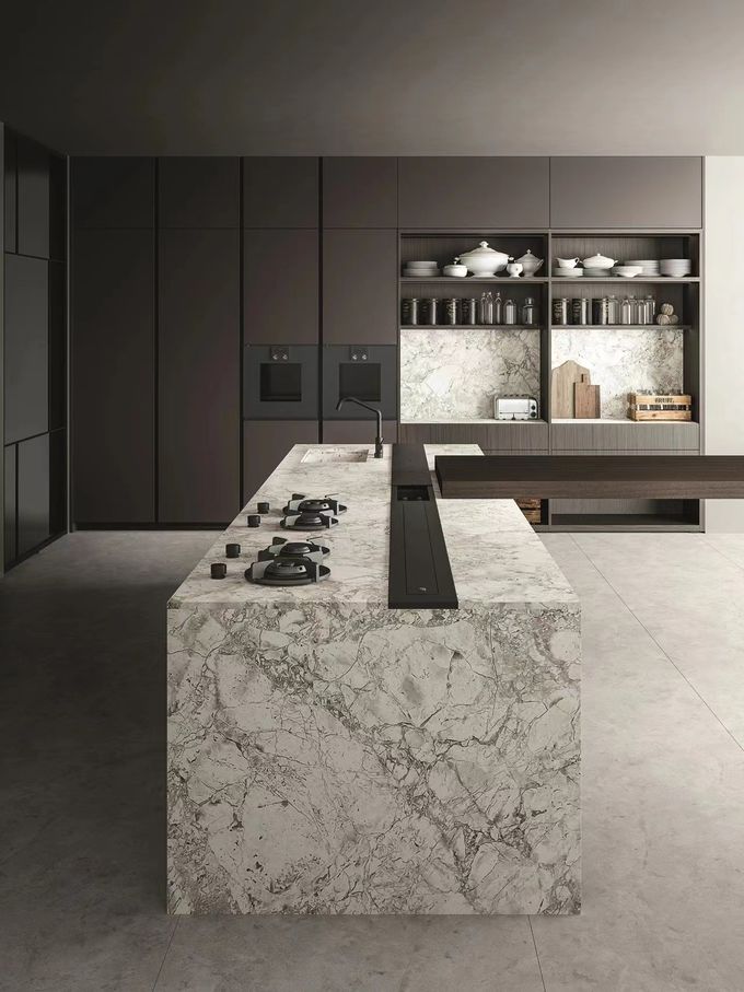 Armários de cozinha modular de madeira 0