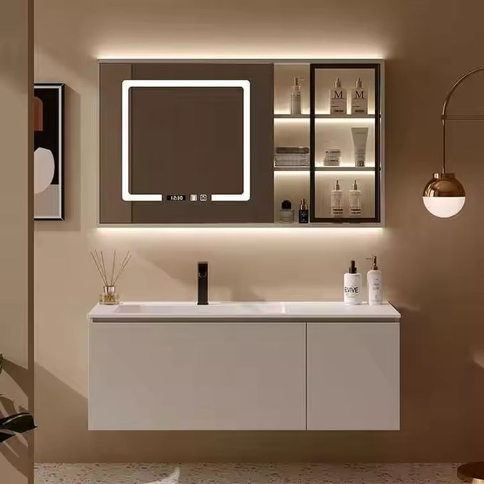 Moderno Rectangular Lava-louça unidade de vaidade gabinete Combo para banheiro banheiro 0